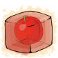 Red Apple Ice Cube