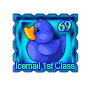 Blue Ducky Stamp