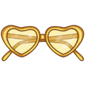 Yellow Heart Sunglasses