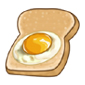 Slice of Bread with Egg