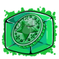 Green Token Ice Cube
