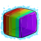 Rainbow Ice Cube