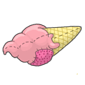 Strawberry Ice Cream Cone Plushie