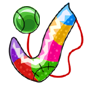 Rainbow Sock and Ball