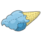 Blueberry Ice Cream Cone Plushie
