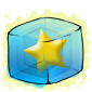 Gold Star Ice Cube