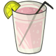 Glass of Pink Lemonade