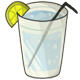 Glass of Blueberry Lemonade
