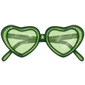 Green Heart Sunglasses