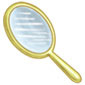 Gold Hand Mirror