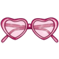Pink Heart Sunglasses