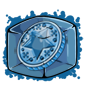 Blue Token Ice Cube