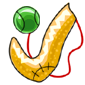 Yellow Sock and Ball